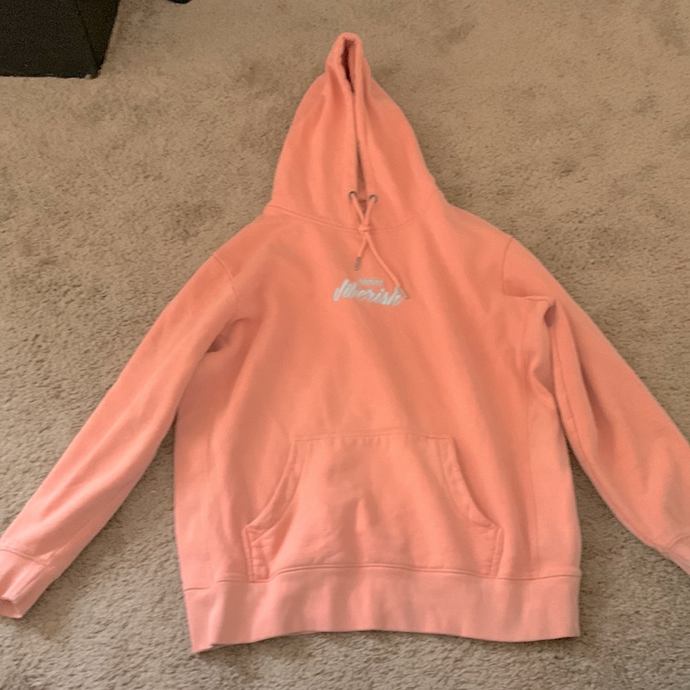 RARE Pink Jiberish  hoodie large